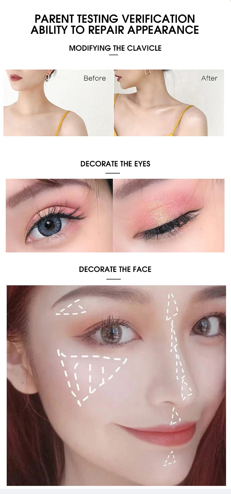 LEEINTO color-glowing high-gloss powder pearlescent powder brightens up the make-up eye shadow disc