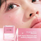 Judydoll Cream Blush Highlighter Palette - Dewy Glow, Multi-Use Makeup Stick for Cheeks Eyes Lips, Blurring Volumizing Effect