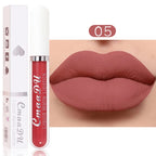 Sexy Long Lasting Velvet Matte Lip Gloss Liquid Lipstick Lip Makeup Women Beauty Red Nonstick Cup Waterproof Lip Gloss