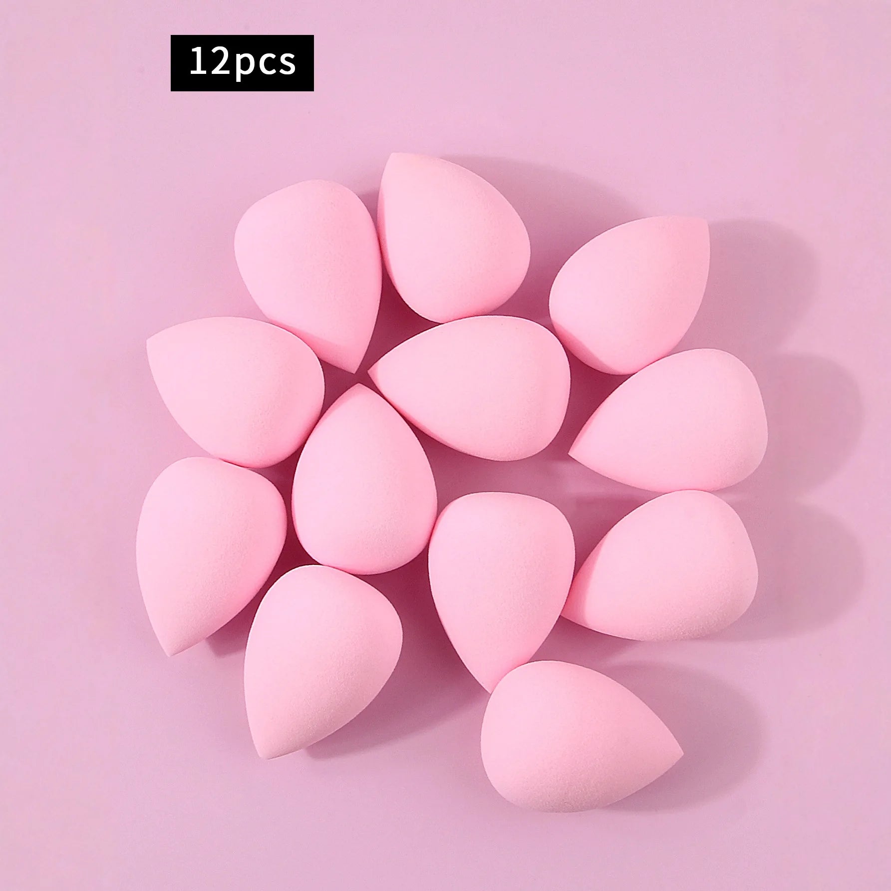 100/50/30/25/20/12PCS XL Super Affordable Large Soft Makeup Sponge Beauty Egg Set, No Powder Sticking Portable Makeup Tool