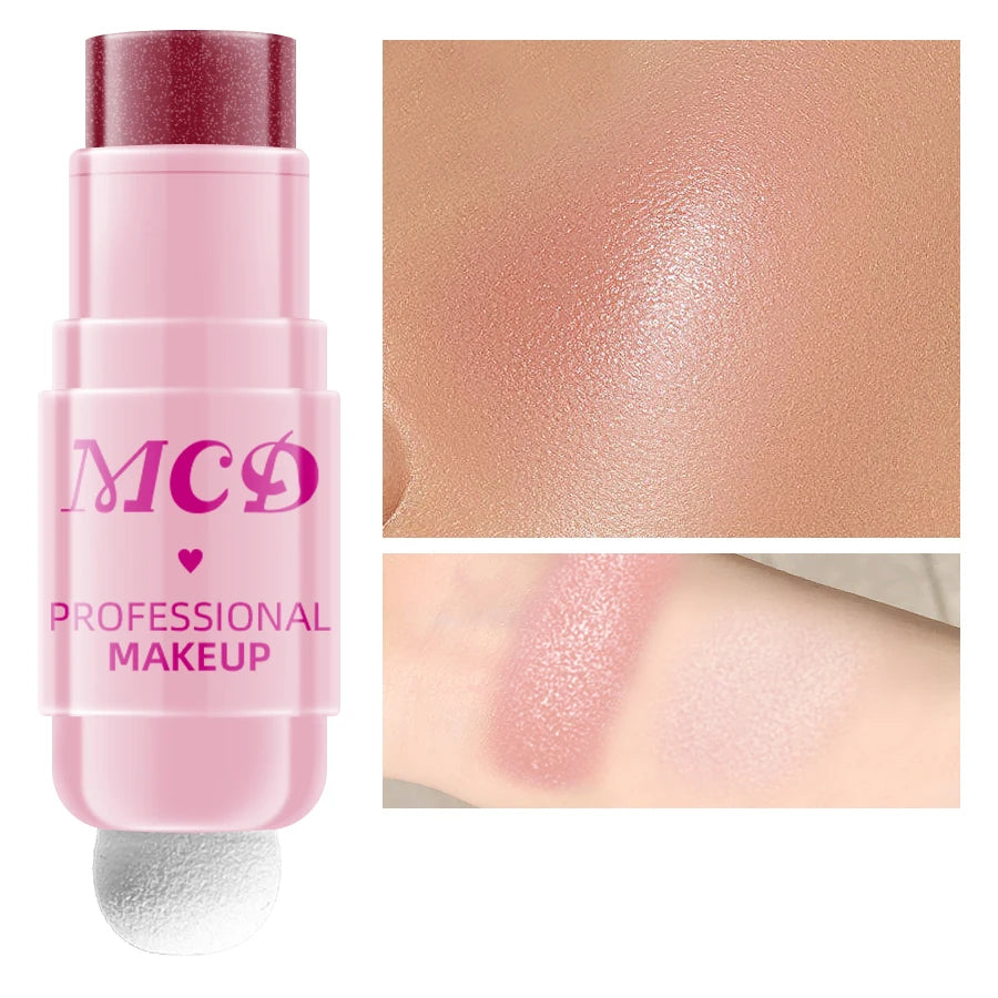6Colors Makeup Blush Stick Lip Tinted Cooling Water Jelly Tint Jelly Blush Stick Bronzer Cheek and Nose Grooming  Matte Blush