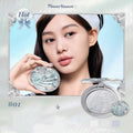 Makeup Professionnelle Flower Knows Moonlight Mermaid Matte Soft Compact Powder Oil Control Waterproof Face Powder