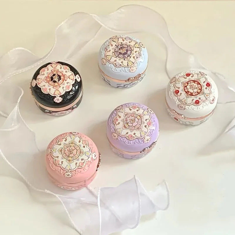 Flower Knows Strawberry Rococo Series Embossed Blush Fine Powder Makeup Smooth Long-Lasting Blusher Face Enhancing Makeup Color