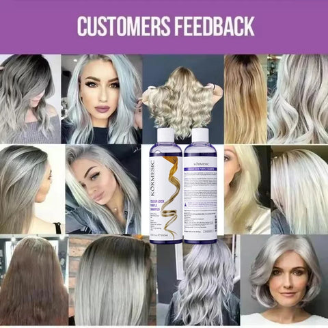 Professional Purple Shampoo Professional Yellow Removal Post Dyeing Gray Hair Care Bleached Highlighted Shampoo Revitalize 300ml