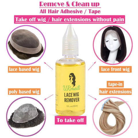 6PC Wig Glue for Front Lace Wig Install Kit with Adhesive Remover, Melting Band, Stocking Caps, Strong Hold Lace Front Glue