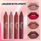 Matte lipstick for easy application, smudge-proof, daily moisturizing, lipstick, holiday gift, light makeup, lip pen, lipliner,
