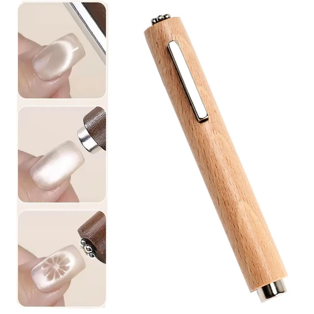 3pcs Pink Cat Eye Gel Nail Polish & Magnet Tools Set 1ja(0.34oz ) Magnetic Cats Eye Nail Gel UV Semi-permanent Varnish Nail Supp