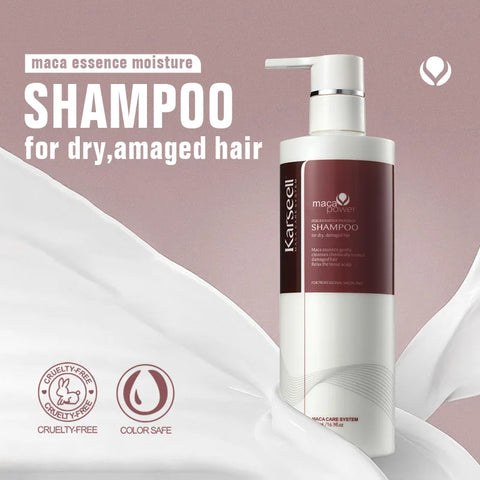 Karseell 500ml Argan Oil Shampoo Herbal Extract Moisturizing Smooth Shampoo for Dry and Damaged Hair