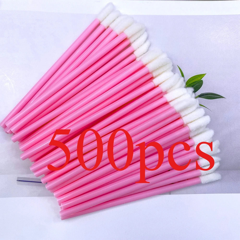 50/500PCS Disposable Lip Brush Eyelash Extension Makeup Brushes Lash Extension Mascara Applicator Lipstick Wands Cosmetic Tools