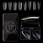 250/500/600pcs Soft Gel False Tips Natural Sculpted Ballet Coffin Almond Fake Nails Full Cover Press On Nails DIY Nail Supplies