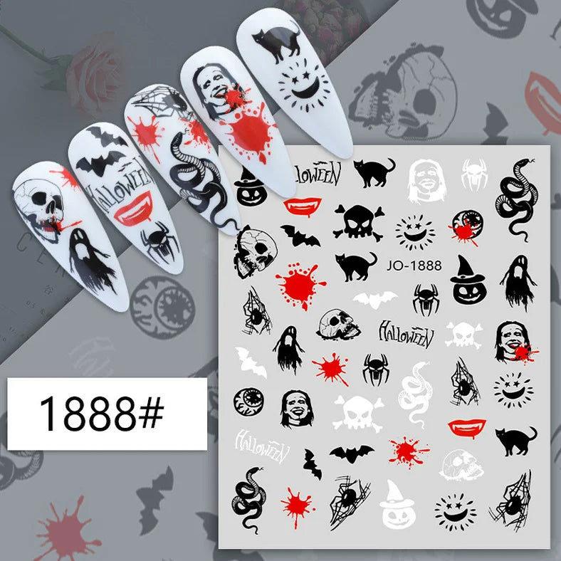Nail Art Sticker Angel Flower Pattern Stickers Cupid Self-Adhesive Nail Decals Stickers Decoration Press on Nails Accessories