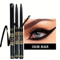 3Pcs Waterproof & Sweat-Proof Black Eyeliner Pencil Combined Lasting Smudge-Proof Bold Eye Makeup Easy Glide Formula for Perfe