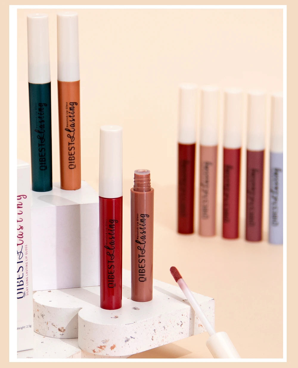 Matte Liquid Lipstick Waterproof Velvet Nude Sexy Red Lip Gloss Long Lasting Nonstick Lip Stain Makeup 24 Colors Hot Lipgloss