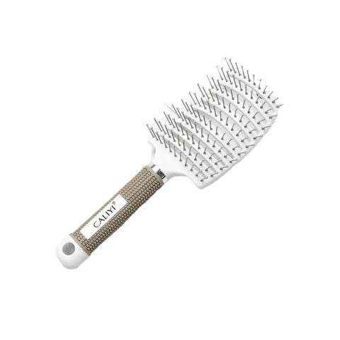 Hair Comb Brush Professional Curved Vented Brush for Faster Blow Drying Paddle Detangling Brush for Wet Dry Curly Straight Hair