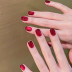 10ml/Bottle Ruby Red Cat Eye Gel Nail Polish Wine red Cherry Dopamine Glitter Nail Gel Soak Off LED/UV Semi-Permanent Manicure