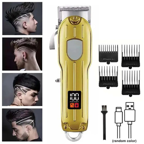 Professional Hair Clipper and Trimmer Set Men Electric Razor Shavers Beard Trimmer Rechargeable Barber Clippers Haircut Kit