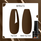 MEET ACROSS 8 Colors Mirror Gel Nail Polish Long-lasting Quick-drying Metallic Gold Silver Red Semi Permanent Varnish Nail Art