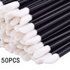 Lanjinglin Wholesale 50-1000pcs Lip Brushes Cosmetic Lip Brush Lipstick Lip Glossy Wands Cleaner Applicator Makeup Brush Tool