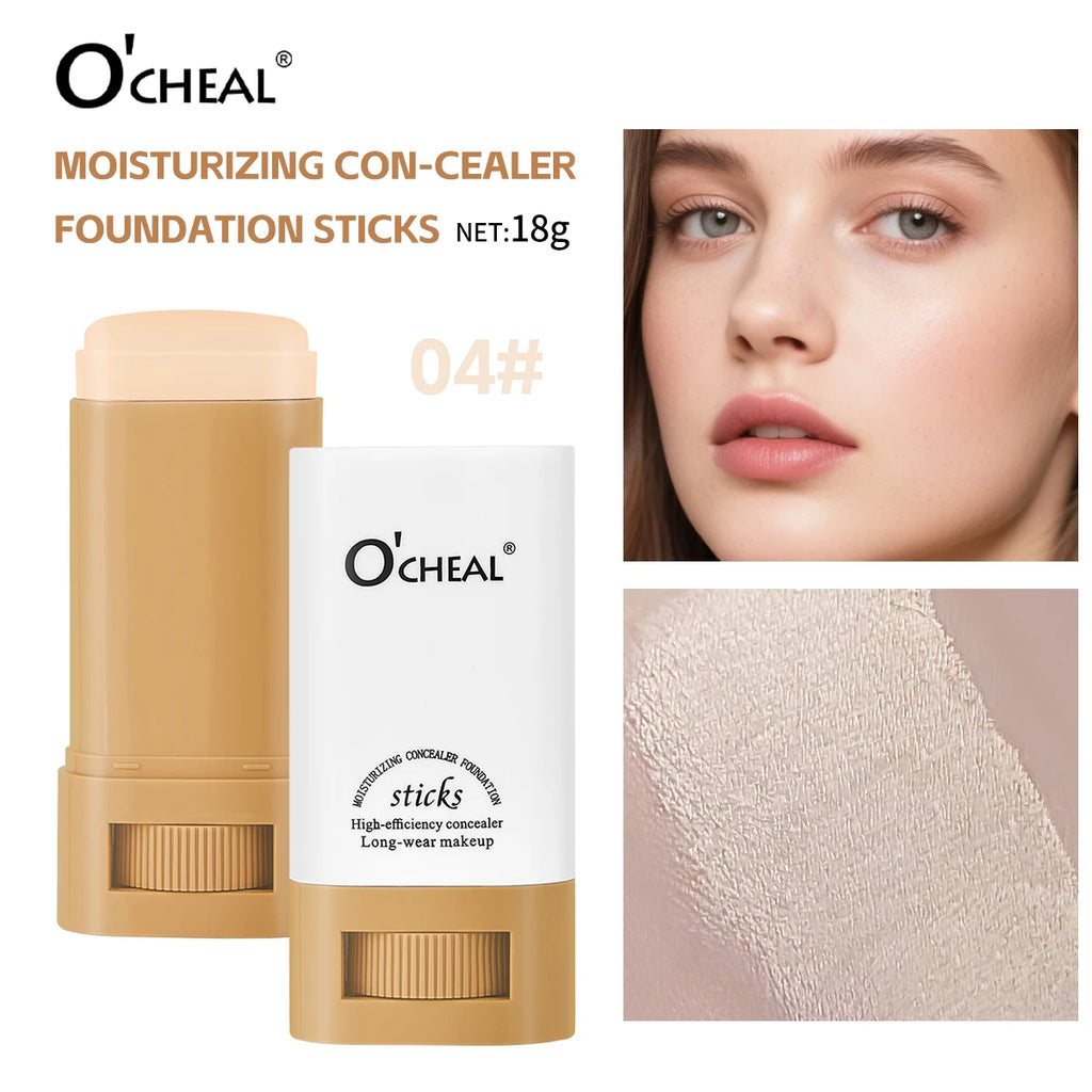 O'cheal Face Foundation Sticks Moisturizing Concealer Contouring Cream Matte Bronzer Face Brighten Makeup Beauty Cosmestic