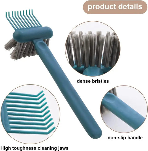 1/2 Pcs Hair Brush Cleaning Tool 2-In-1 Comb Cleaning Brush Comb Cleaner Brush Mini Remover Removing Dust Cleaning Supplies