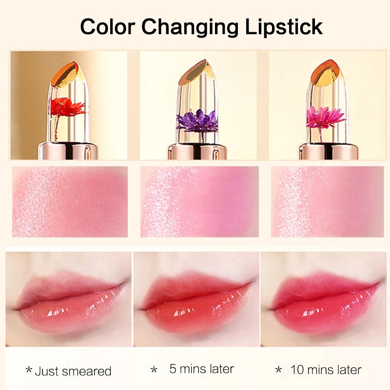Nature-Inspired Color-Changing Lip Balm - Moisturizing, Long-Lasting, Temperature-Sensitive Paste for All Skin Types