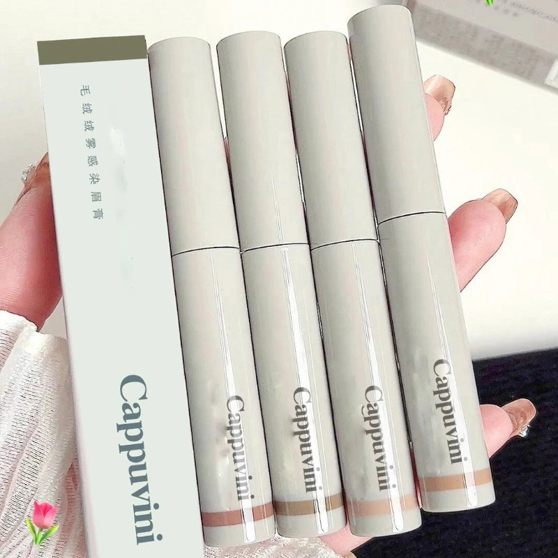 Cocoa Brown Eyebrow Tint Cream Waterproof Natural Eyebrow Tattoo Cream Light Color Eyebrows Make Up Smooth Fluff Brow Dye Pencil