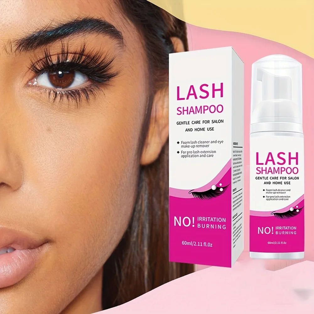 Eyelash Cleanser Gentle and non-irritating formula Deep Clean Cleanser For Makeup Tools Mascara Remover Salon Home Use Rich foam