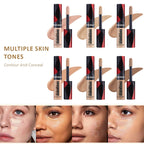 1pc full coverage concealer, waterproof, sweat proof, stain resistant, durable, creating a perfect skin makeup look
