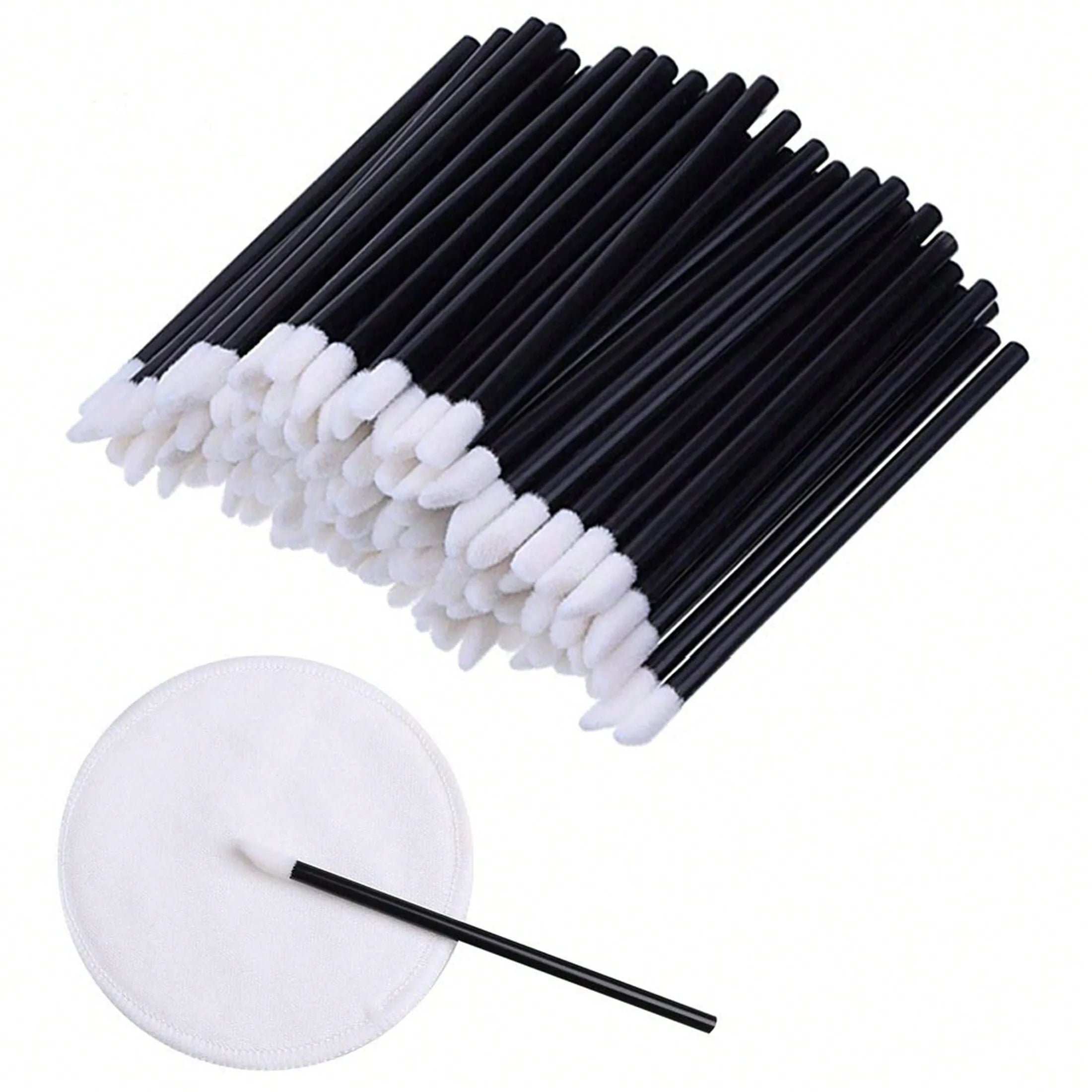 100pcs/Set Disposable Lip Brushes, Makeup Applicator Wands For Lipstick, Lip Gloss, Cosmetic Beauty Tools Kit,Giveaways