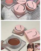 Monochrome Powder Blusher Cream Brightening Whitening Purple Lip and Cheek Dual-use Matte Natural Rouge Blush Tint Palette