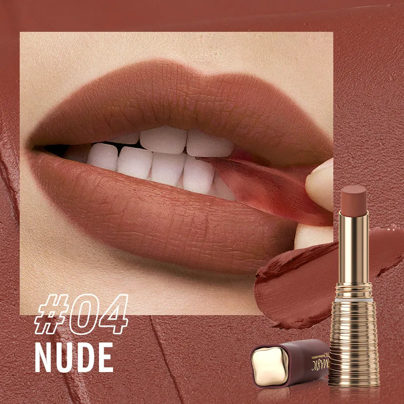 IMAGIC Lipstick Matte Long Lasting  No-stick Lipstick Waterproof Makeup Lip Stick Smudge-free Classic Highly Pigmented Lip Tint