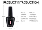NAILCO 15ml 10pcs/Set Nude Colors Gel Nail Polish UV Gel Nail Polish Pink Nail Lakiery Esmalte Top Base Nail Art Design Vernis