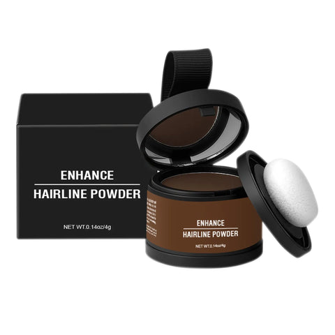 Powder (light Brown) Hair Root, Immediately Hair Color Shadow Covers Gray Hair, Hair Is Moisturized, Naturally Modified Hair Top