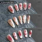 5 Sheets French Cheese Nail Stickers Decoration Self-Adhesive Hollow Lace Nail Art Decals Butterfly Star Shape DIY Nail Art Tool