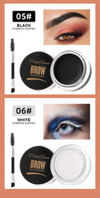 Dragon Ranee 6color Wild Eyebrow Styling Eyebrow Cream Styling Eyebrow Gel Soap Wax White Eyebrow Cream