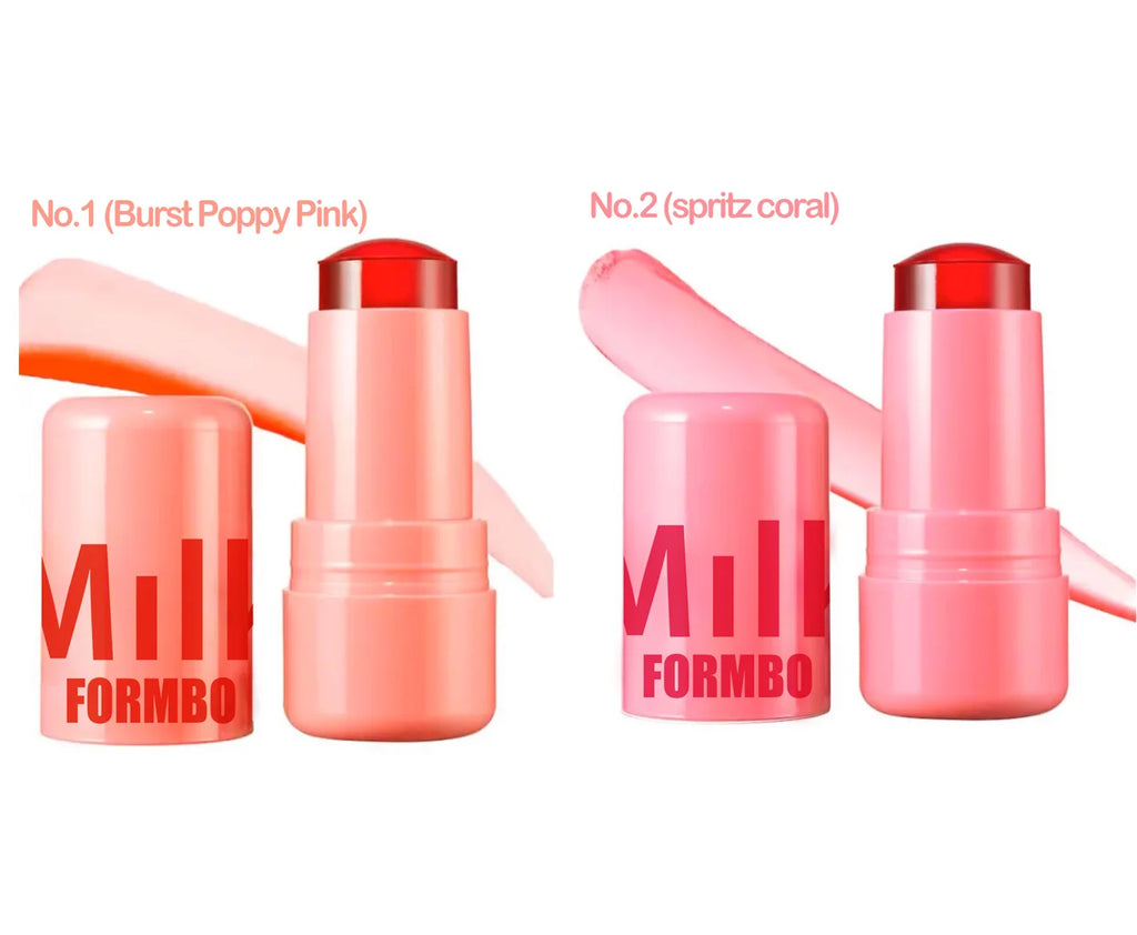 Lip Gloss & Blush,Cooling Water Jelly Tint,Multi Makeup Stick,Cheek Stain,Long-Lasting Hydrating,Transfer Proof,Buildable Rouge