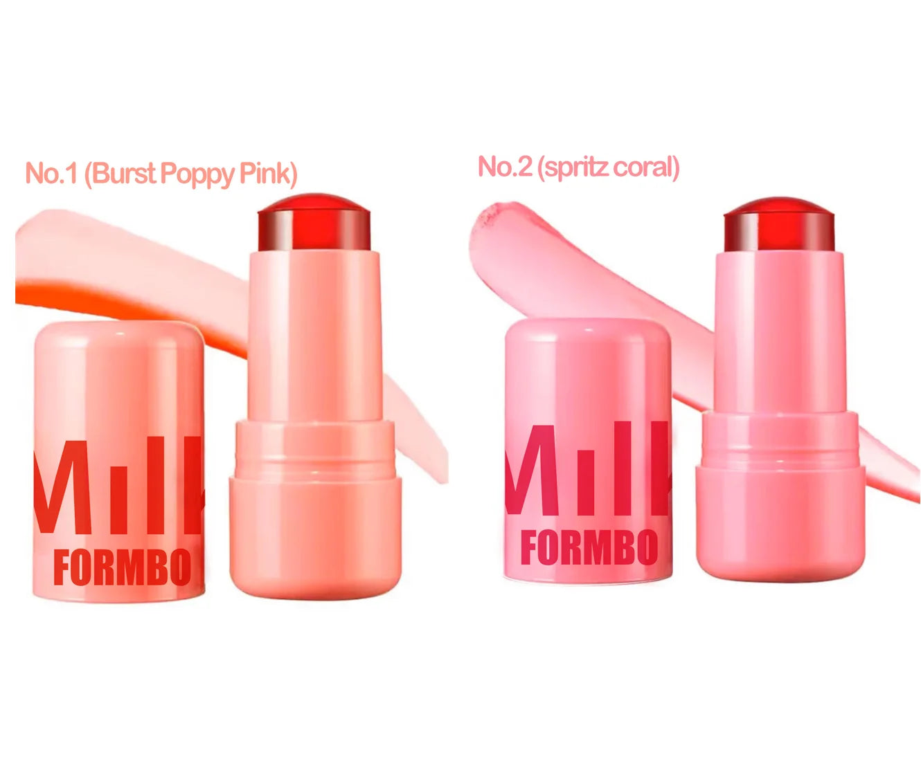 Lip Gloss & Blush,Cooling Water Jelly Tint,Multi Makeup Stick,Cheek Stain,Long-Lasting Hydrating,Transfer Proof,Buildable Rouge