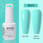 Arte Clavo Transparent Nude Pink Color Jelly Gel Nail Polish Semi Permanent 15ml Top Coat Soak Off UVLED Varnish Nail Art Design