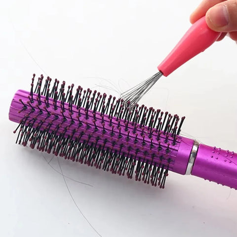 Comb Hair Brush Cleaner Plastic Metal Cleaning Remover Embedded Tool Remover Handle Tangle Hair Comb Accessories Clean Supplies