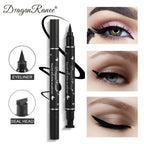 Black Eyeliner Stamp Triangle Dual-ended Liquid Eyeliner Waterproof Sweat-proof Quick Dry Eyeliner Makeup Seal Tool Cosmetics