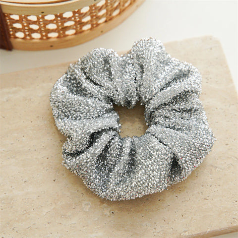 Ponytail Ribbon Hair Tie Santa Claus Elastic Hair Band Christmas Style Plaid Scrunchies Simple Fashion DIY Hair Accessories