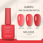 1pc 15ml Milky Jelly Nude Gel Nail Polish Transparent Colors Sheer White Pink Gel Nail Kit For Salon 68 Color