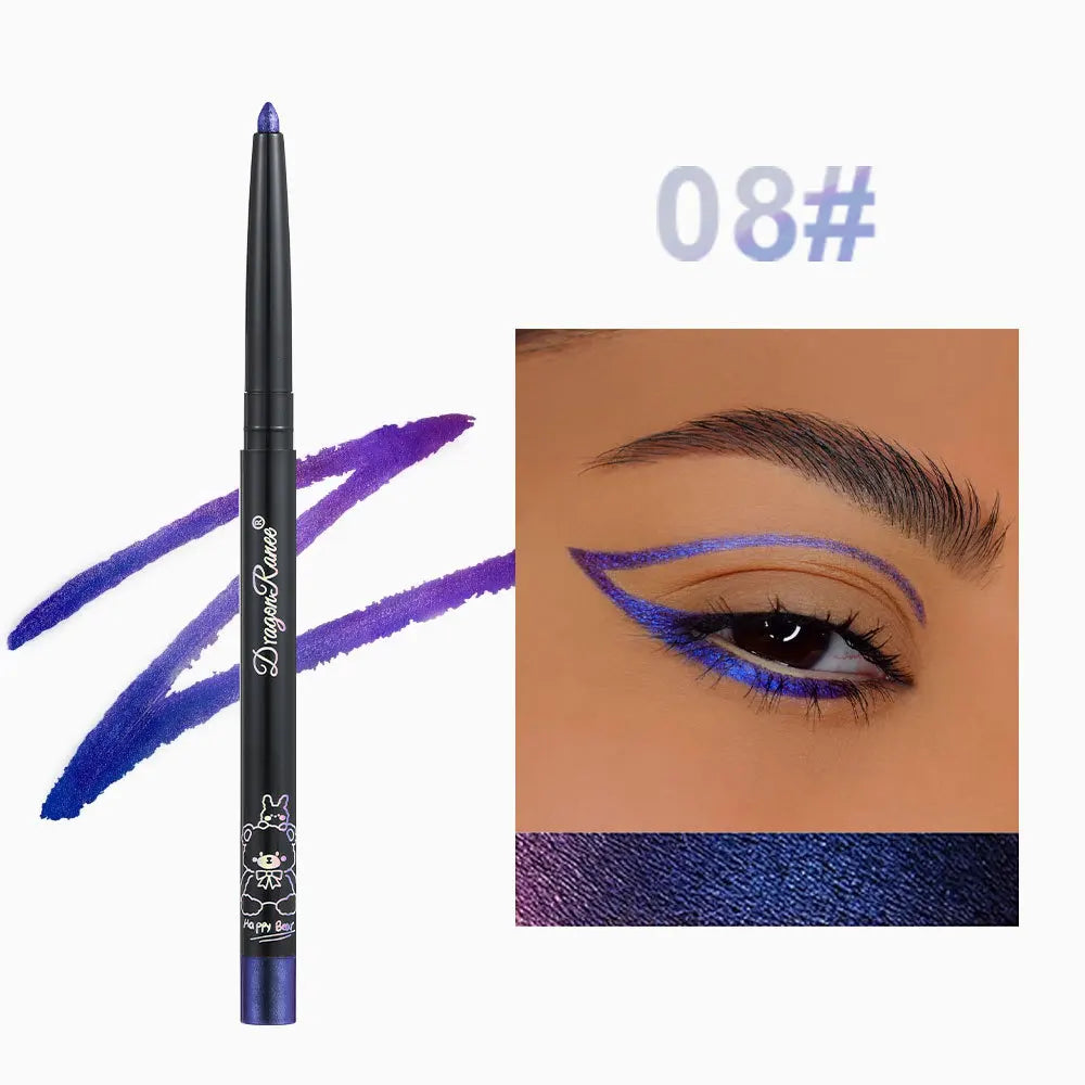Chameleon Eyeliner Gel Pen Waterproof Shiny Chrome Eye Shadow Liner Pencil Glitter Pearl Green Gold Lying Silkworm Eyes Makeup