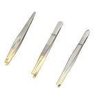 Eyebrow Tweezer Stainless Steel Beauty Clip Slant Tip Flat Tip Eyebrow Tweezer Clip for Eyebrow Trimming Face Hair Removal Tools
