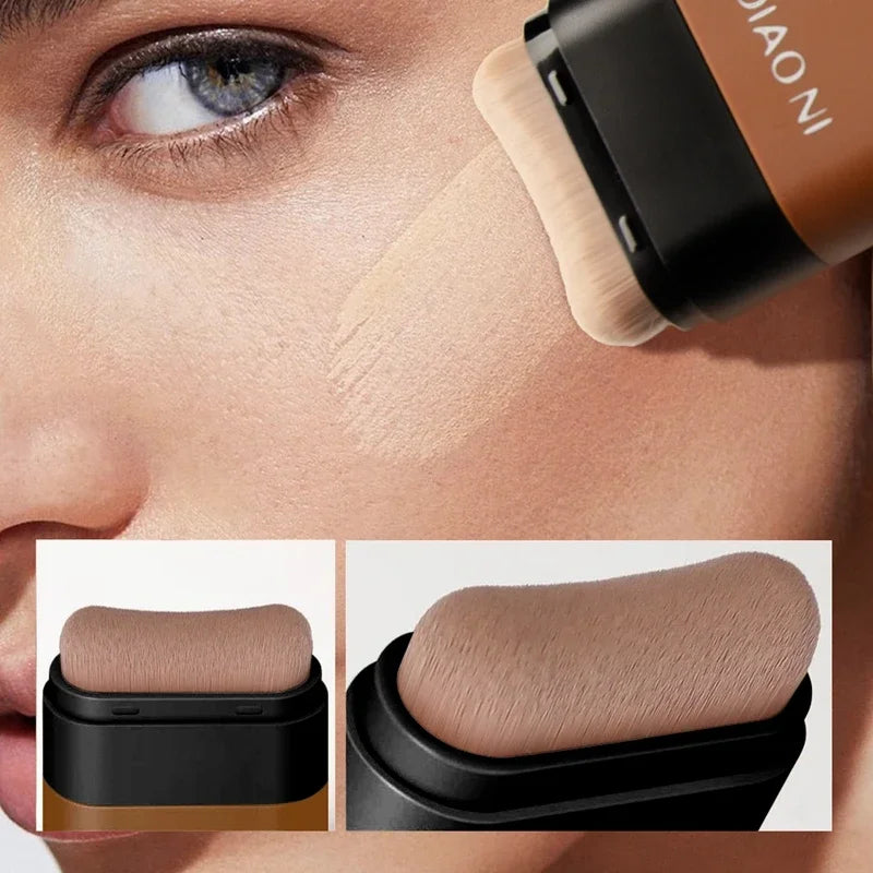 Matte Foundation Cream Stick Multi-Use Eraser Makeup Full Coverage Waterproof Lasting Oil-control Cover Acne Base With brush