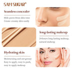 SAM SUGAR 6Color Concealer Liquid Foundation Long Lasting Oil Control Natural Soft Moisture Waterproof Constant Makeup Concealer
