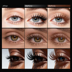 COSASTYA 9D Waterproof and Sweat-Proof Mascara, Black, Volume, Curl, Long-Lasting, Smudge-Proof, Travel Size