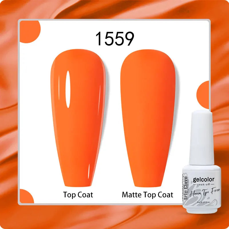 Arte Clavo 8ml HEMA TPO Free Gel Nail Polish Nail Art Manicure Semi Permanent Gel UV Hybrid Varnishes Base Top Coat Enamels New