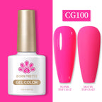 BORN PRETTY 10ml Gel Nail Polish Gel 130 Colors Semi Permanent Solid Nail Gel Varnish Soak Off UV Gel for Base Top Coat