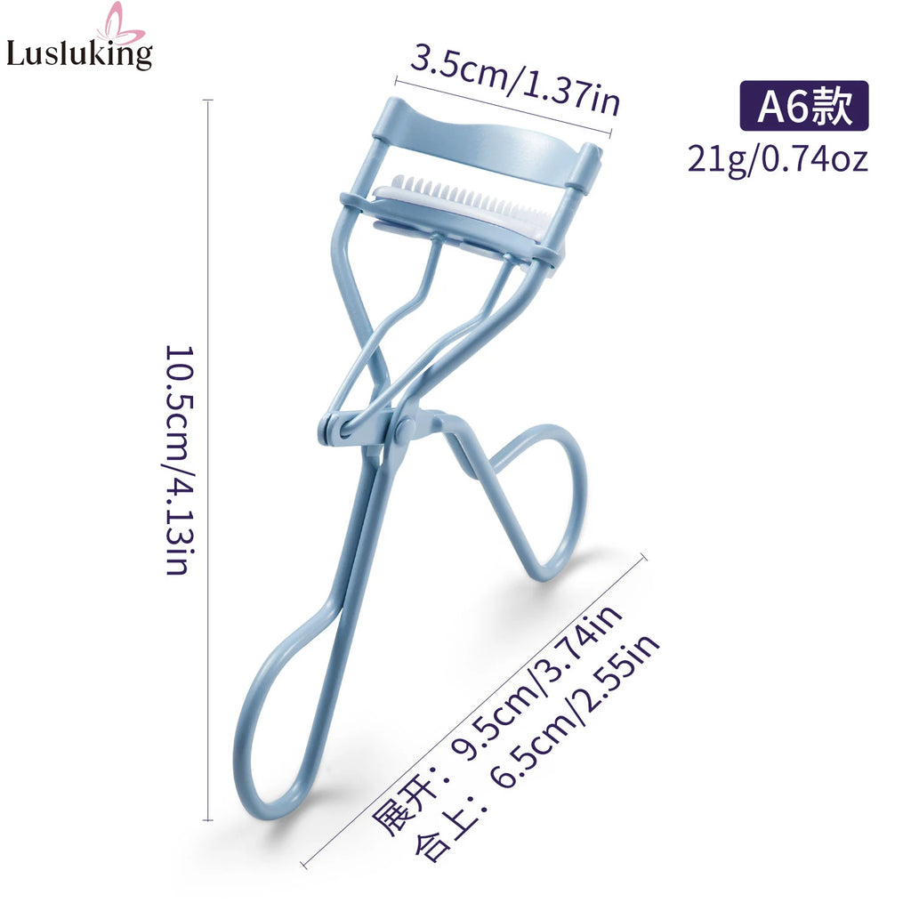 1pc Eyelash Curler With Soft Silicone Pad Women Eyelashes Curling Clip Long Lasting Lift Lashes Makeup Accessories Cosmetic Tool